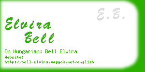 elvira bell business card